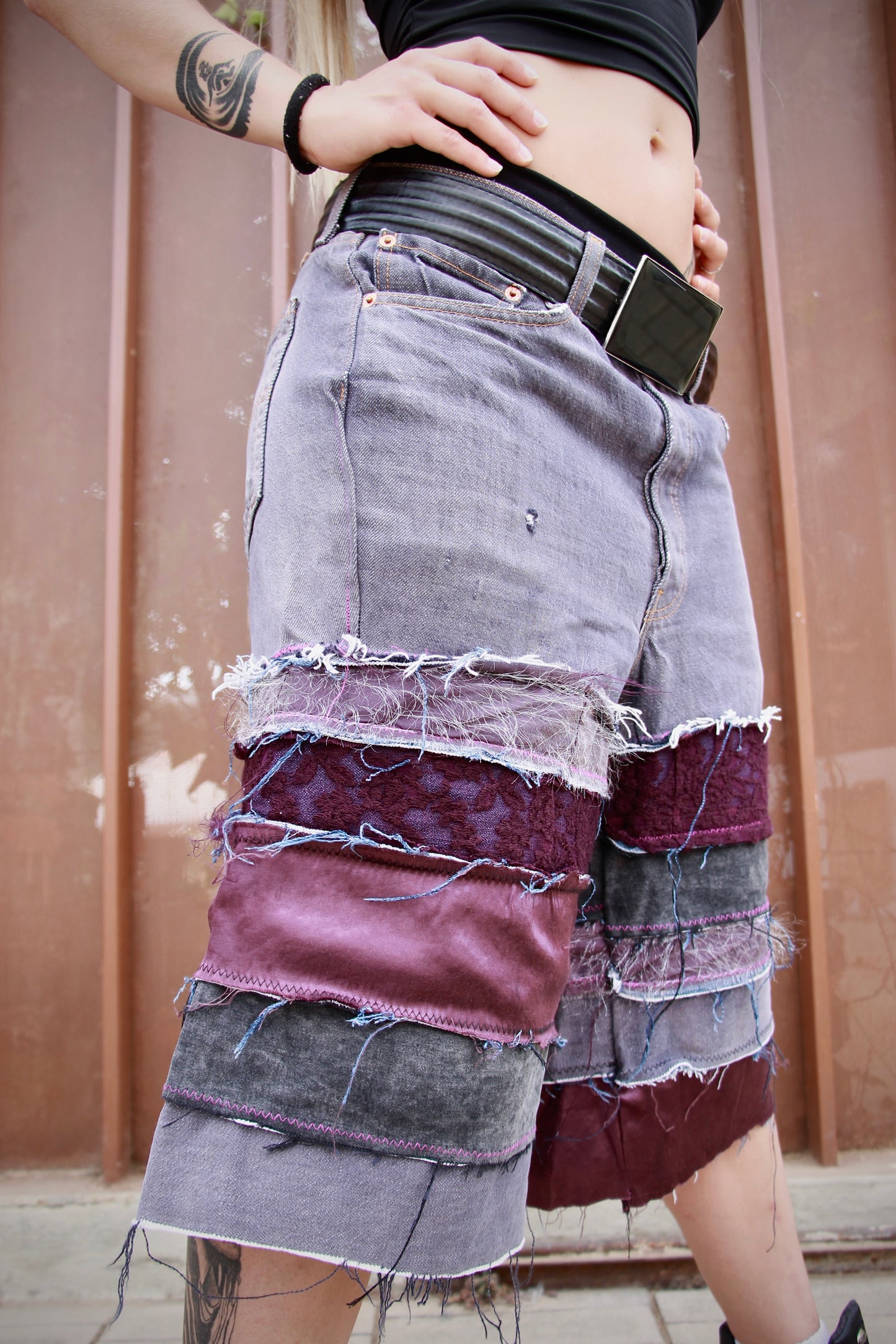 Purple TRA$$h_ Bermuda/Shorts