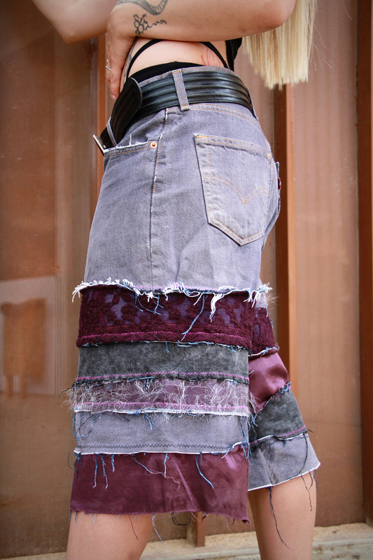 Purple TRA$$h_ Bermuda/Shorts